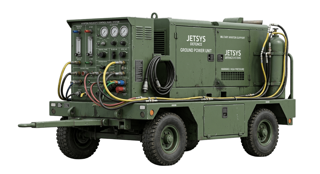 Military Ground Power Unit with Aviation Pneumatic Control Panel by Jetsys Defence