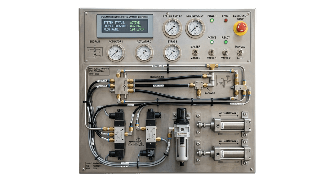 Pneumatic Automation Control Panel – Aviation & Defence Systems by Jetsys Defence